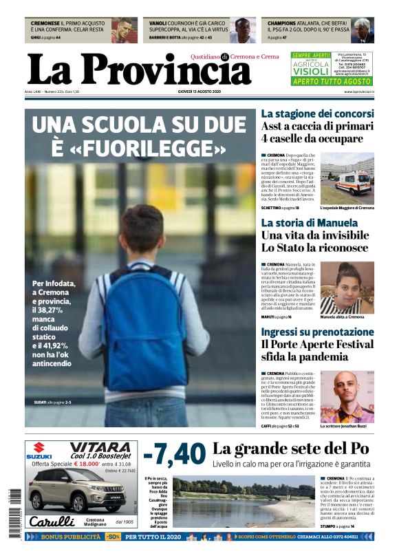 La Provincia Crema 13/08/2020